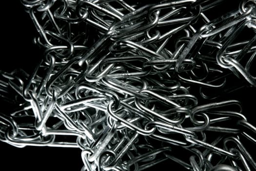 Steel chain mess texture