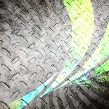 Diamond Plate Abstract Swoosh Background