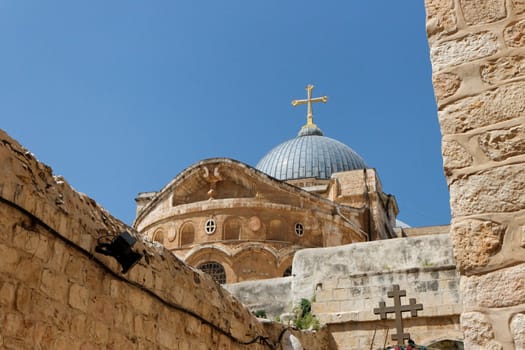 Dome of the Church of the Holy Sepulchre in Jerusalem Old City