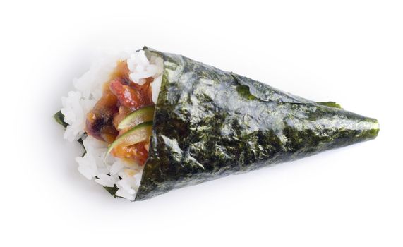 Hand roll temaki sushi