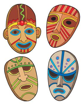 Tribal masks collection