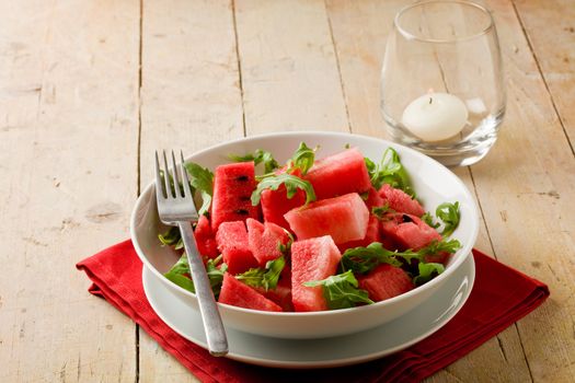Watermelon and Arugula Salad