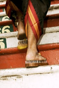 devotee's leg