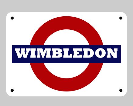 Wimbledon tube sign