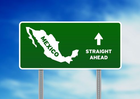 Mexico Highway Sign