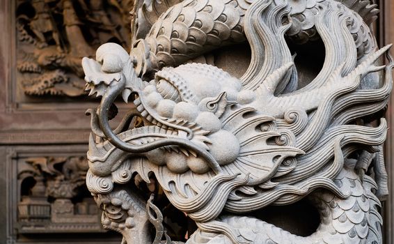 Temple Stong Carving - Dragon
