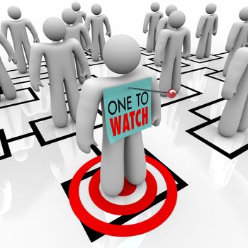 One to Watch Marked Person in Organizational Chart