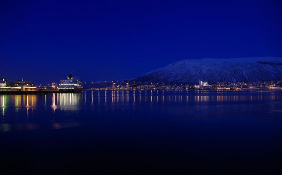 Tromsø city in the winter.