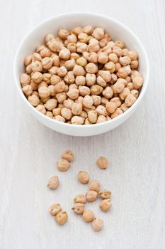 Uncooked chick peas