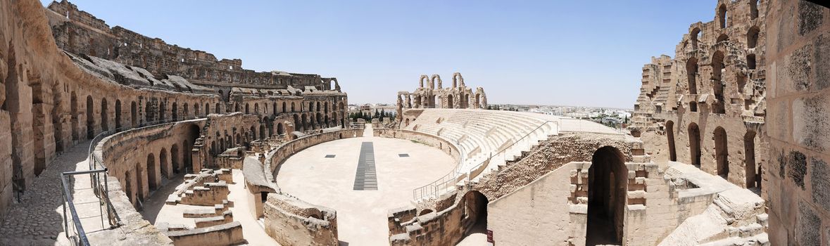 the Roman Amphitheatre of El Jem Tunisia