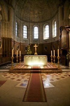 illuminated altar