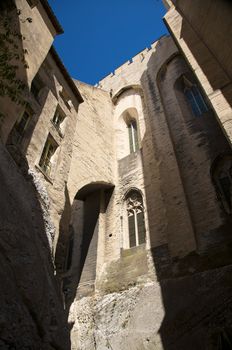 outside avignon cathedral