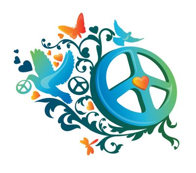 hippie peace symbol