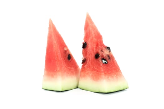 Two pieces of water melon