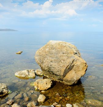 The big stone on seacoast