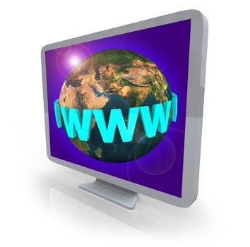 Computer Monitor - World Wide Web