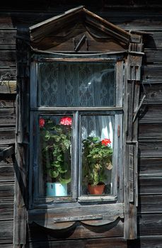 Window of the old rural house