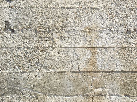 Detail of a raw reinforced concrete wall background