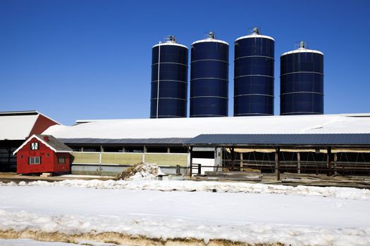 Midwest Farm in winter
