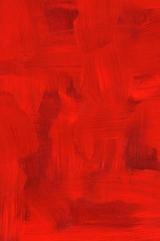 Abstract crimson oil painting