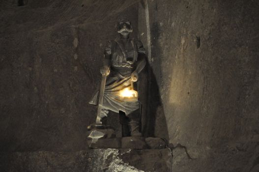 the salt mine in Wieliczka, Cracovia