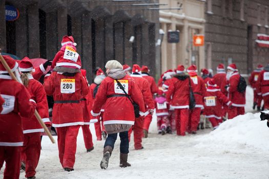 Santas Fun Run & Walk in Riga, Latvia