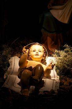 Jesus at the manger