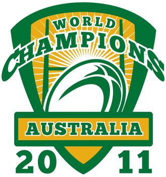 Rugby ball Australia World Champions 2011