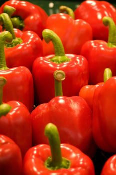 Sweet red bell peppers
