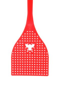 Flies swatter household object on white