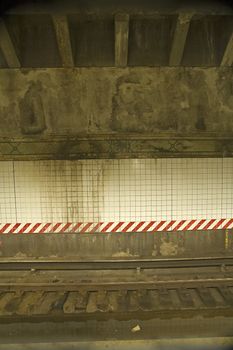 vertical photo of metro subway station