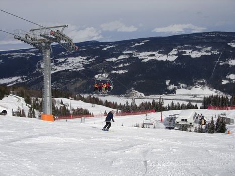 Scandinavian Lifestyle-skiing view