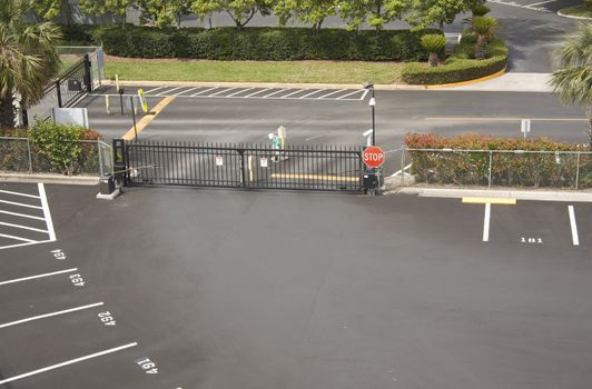 parking lot security gate