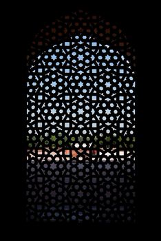 Marble carved screen window at Humayun's Tomb, Delhi 