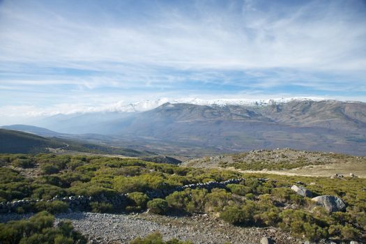 mist over valley at Gredos
