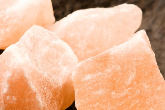 Pink salt of Hymalayas. mineral 