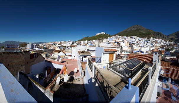 Panoramic view of Chaouen