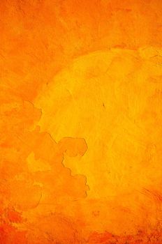 Orange textured wall