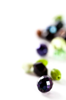 colorful glass beads