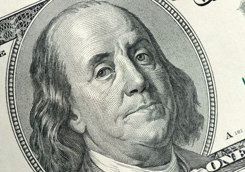 Benjamin Franklin close up