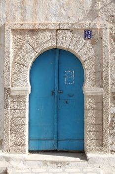 Traditional door from Sousse, Tunis