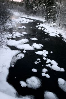 Winter along the Woody River