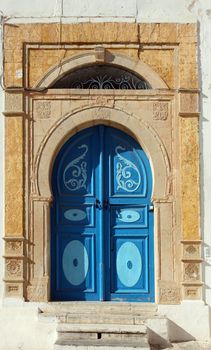 Traditional door from Sidi Bou Said, Tunis