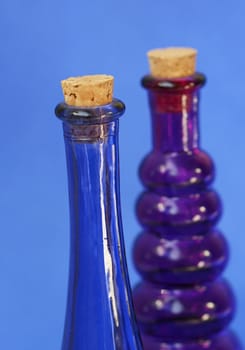 Blue and Purple Bottles