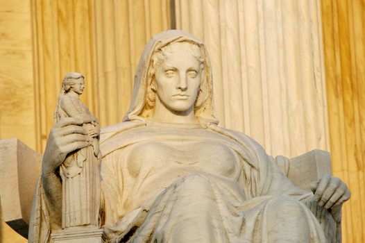 Contemplation of Justice, Statue at United States Supreme Court 