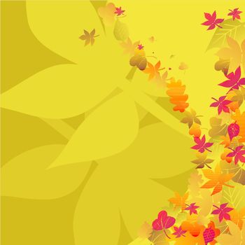 Autumn background temporary design vector illustration - fully editable
