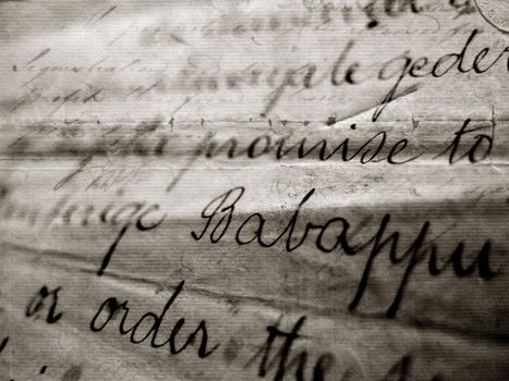  Old handwriting