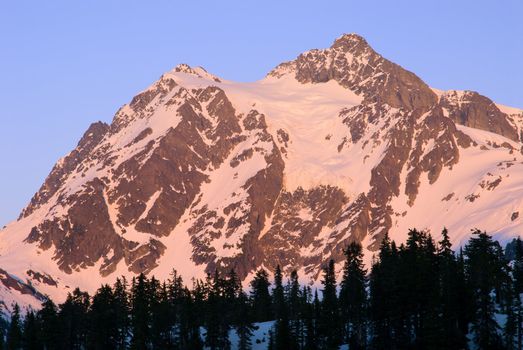 Mount Shuksan (9,127 ft. elevation above sea level), North Cascades National Park, Whatcom County, Washington, USA