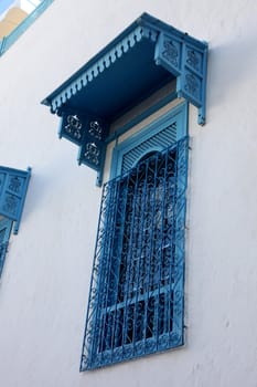Traditional window from Sidi Bou Said, Tunis
