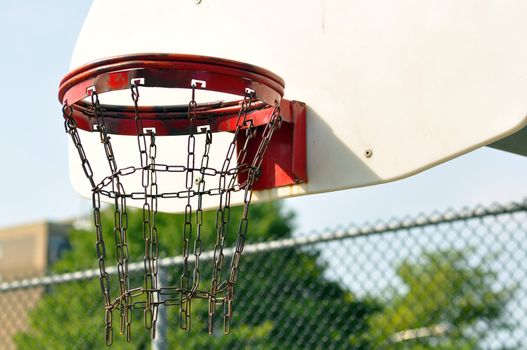 Inner city basketball basket